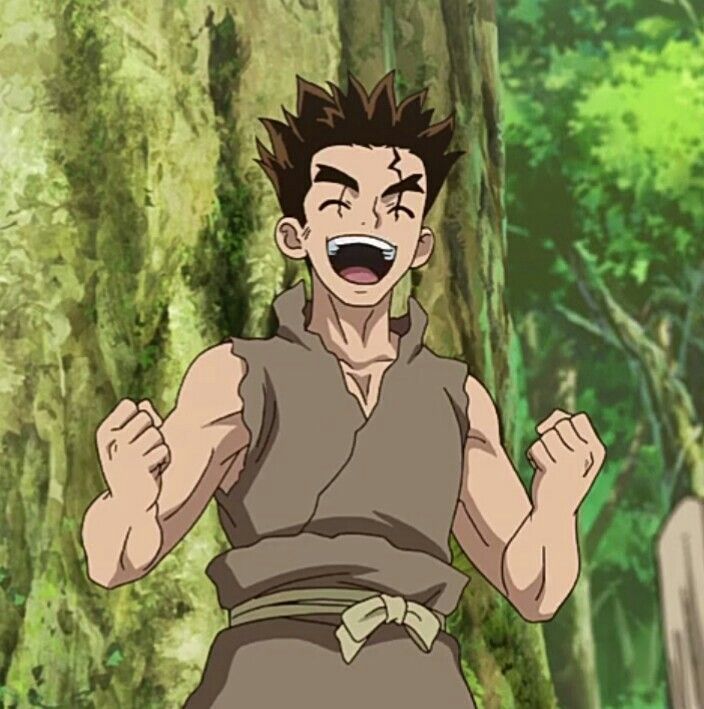 muscular man wearing brown dress